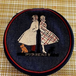 Very cute Burberry makeup bag with mirror